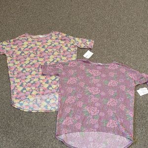 Bundle of 2 NWT Lularoe Irma Tops